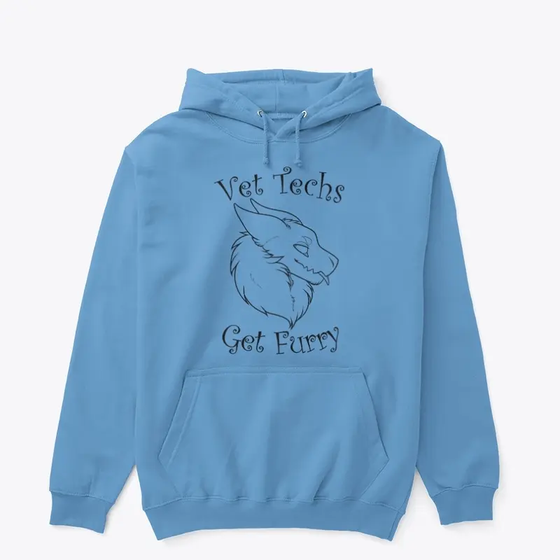 Vet Techs Get Furry Hoodie Pullover